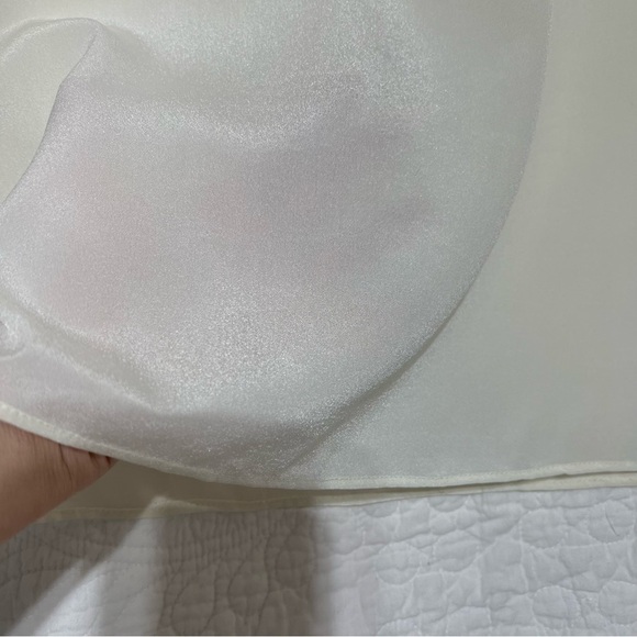 EXPRESS Sexy Black Lace & Cream Semi Sheer Blouse, Size XSmall, #219 - Picture 8 of 9